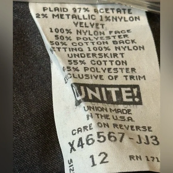 Bonnie Jean Black and Red Plaid Formal Dress - Picture 4 of 5